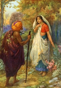 "May I Rest awhile in this Pleasant Spot" (lithographie couleur) - Harry George Theaker
