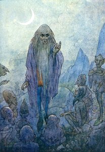 Merlin (colour litho) - Harry George Theaker