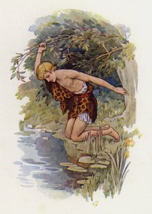 Narcisse (lithographie couleur) - Harry George Theaker