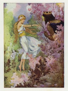 Proserpine dansant parmi les lys, sous le regard d