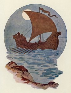 Il a été construit comme un navire de guerre nordique (lithographie couleur) - Harry George Theaker