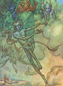 The Lay Of St Cuthbert, A Legend Of The North Countree (lithographie couleur) - Harry George Theaker
