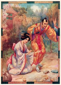 Les morceaux de la coupe se sont transformés en toutes sortes de trésors (lithographie couleur) - Harry George Theaker