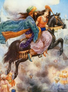 La princesse retourne en Perse, illustration tirée de "Children