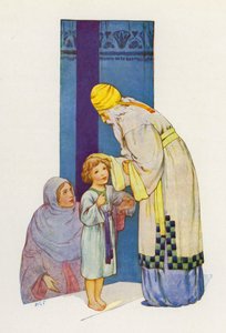 Le plus beau cadeau de tous est son petit fils Samuel (lithographie couleur) - Harry George Theaker