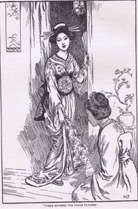 Entrée de la jeune princesse (de la Princesse au bol) (litho) - Harry George Theaker