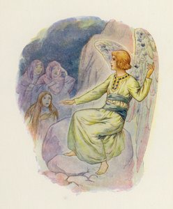 "Pourquoi cherchez-vous les vivants parmi les morts  (lithographie couleur)