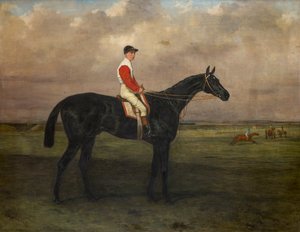 Chippendale, un cheval de course avec jockey sur l