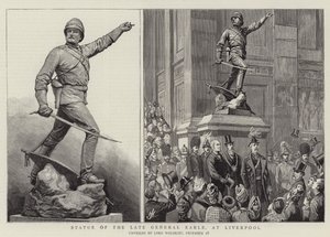 Statue du défunt général Earle, à Liverpool - Harry Hamilton Johnston