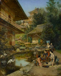 Dans un jardin japonais - Harry Humphrey