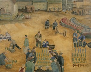 Vente de poissons, 1938
