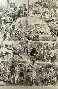 Croquis à la régate de Henley, de The Illustrated London News, 7 février 1881 - Harry after Furniss