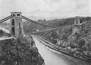Pont suspendu de Clifton, vers 1896