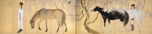 Visite à un ermite, 1930 - Hashimoto Kansetsu