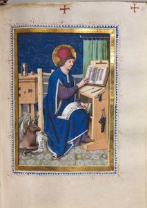 Livre des Évangiles avec Portraits des Évangélistes : Saint Luc