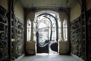 Vue de la porte d