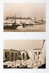 Louxor et Medinet Habu, Égypte, 1841