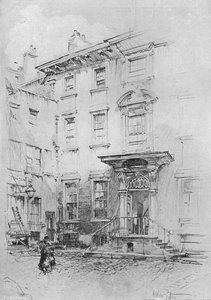 Maison de Sir Christopher Wren, Love Lane, vers 1902-1903 - Hedley Fitton