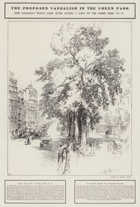 Le vandalisme proposé dans le Green Park, Londres - Hedley Fitton