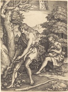 Adam et Ève au Travail - Heinrich Aldegrever