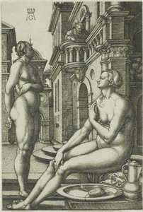 Bethsabée au bain - Heinrich Aldegrever