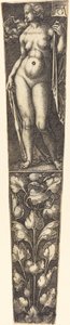 Fourreau de dague avec femme nue