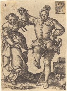 Couple dansant - Heinrich Aldegrever