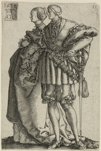 Couple dansant, planche onze de Les grands danseurs de mariage