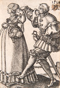 De la série Les petits danseurs de mariage, 1538 - Heinrich Aldegrever