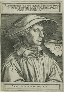 Heinrich Aldegrever, âgé de 28 ans - Heinrich Aldegrever