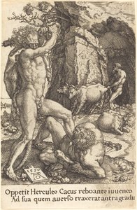 Hercule tuant Cacus - Heinrich Aldegrever