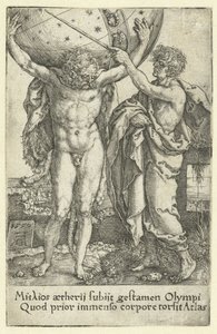 Hercule et Atlas - Heinrich Aldegrever