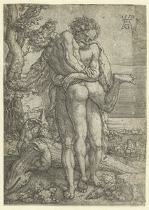 Hercule combat le dieu fleuve Achelus
