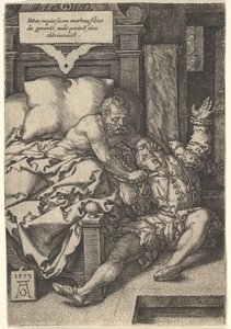 Le Juge Herkinbald Tranchant la Gorge de son Neveu - Heinrich Aldegrever