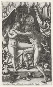 Lucrèce et Sextus Tarquinius - Heinrich Aldegrever