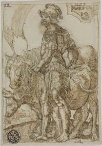 Mars, extrait des Sept Planètes - Heinrich Aldegrever