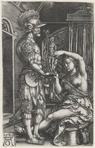 Médée donne une image à Jason - Heinrich Aldegrever