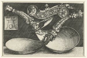Conception pour deux cuillères et un sifflet - Heinrich Aldegrever