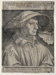 Autoportrait, 1530 - Heinrich Aldegrever