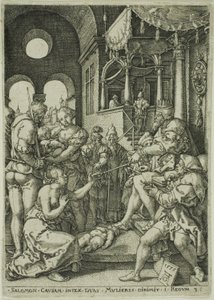 Le Jugement de Salomon - Heinrich Aldegrever