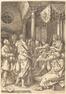 Les Deux Anciens Convaincus par le Témoignage de Daniel, 1555 - Heinrich Aldegrever