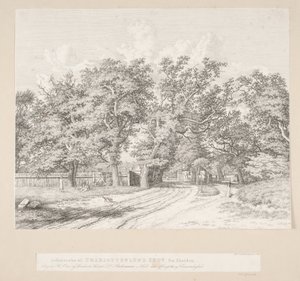 Entrée de la forêt de Charlottenlund depuis le côté du lac - Heinrich Buntzen