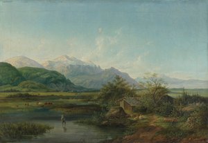 Paysage marécageux de Haute-Bavière - Heinrich Burkel