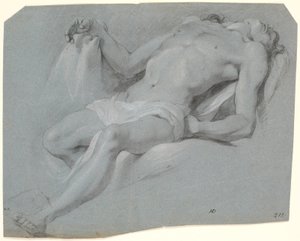 Modèle masculin couché; étude pour Pietà?