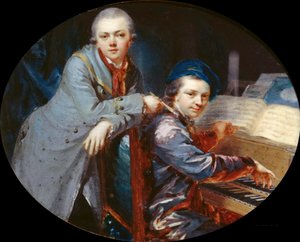 Autoportrait avec Gottlieb Christian Füger, frère de l