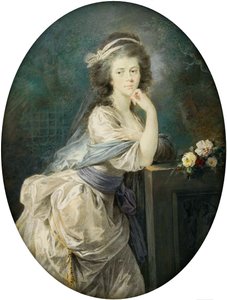 Polonais :  Miniatura hrabiny von Clam und Gallas Miniature de la comtesse von Clam und Gallas.