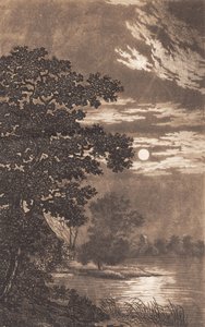 Clair de lune sur un lac