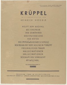 Krüppel - Heinrich Hoerle