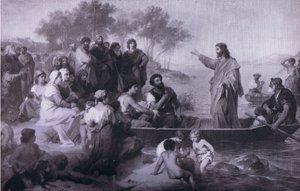 Christ prêchant sur la mer de Galilée, Bibbys Annual, 1916-1917 - Heinrich Karl Hofmann