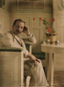 Autoportrait de Heinrich Kühn, Autochrome